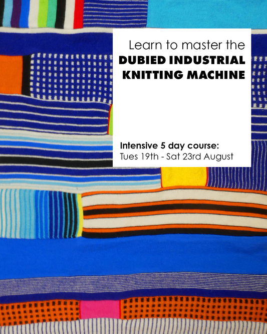 Come and learn the Dubied Industrial Knitting Machine