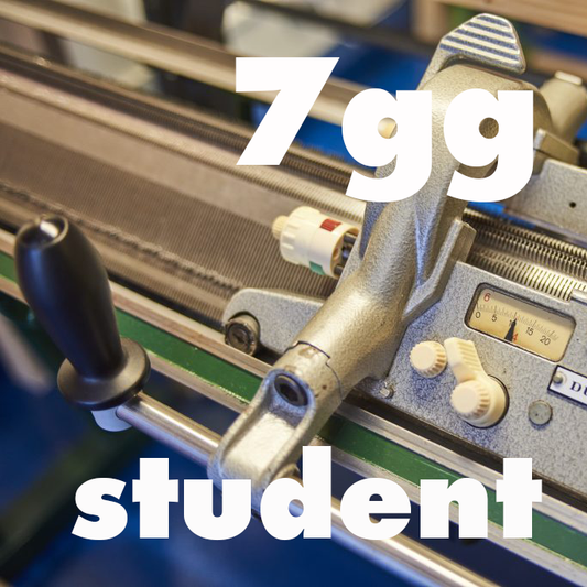 Dubied 7gg industrial knitting machine hire. Student Rate