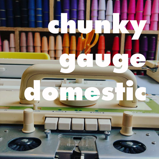Brother KH260 chunky gauge domestic knitting machine hire. Standard Rate.