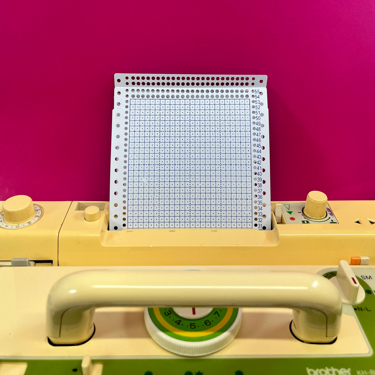 24 Needle Repeat Knitting Machine Punchcard